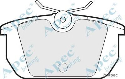 APEC BRAKING pad524 -  Комплект тормозных колодок, дисковый тормоз